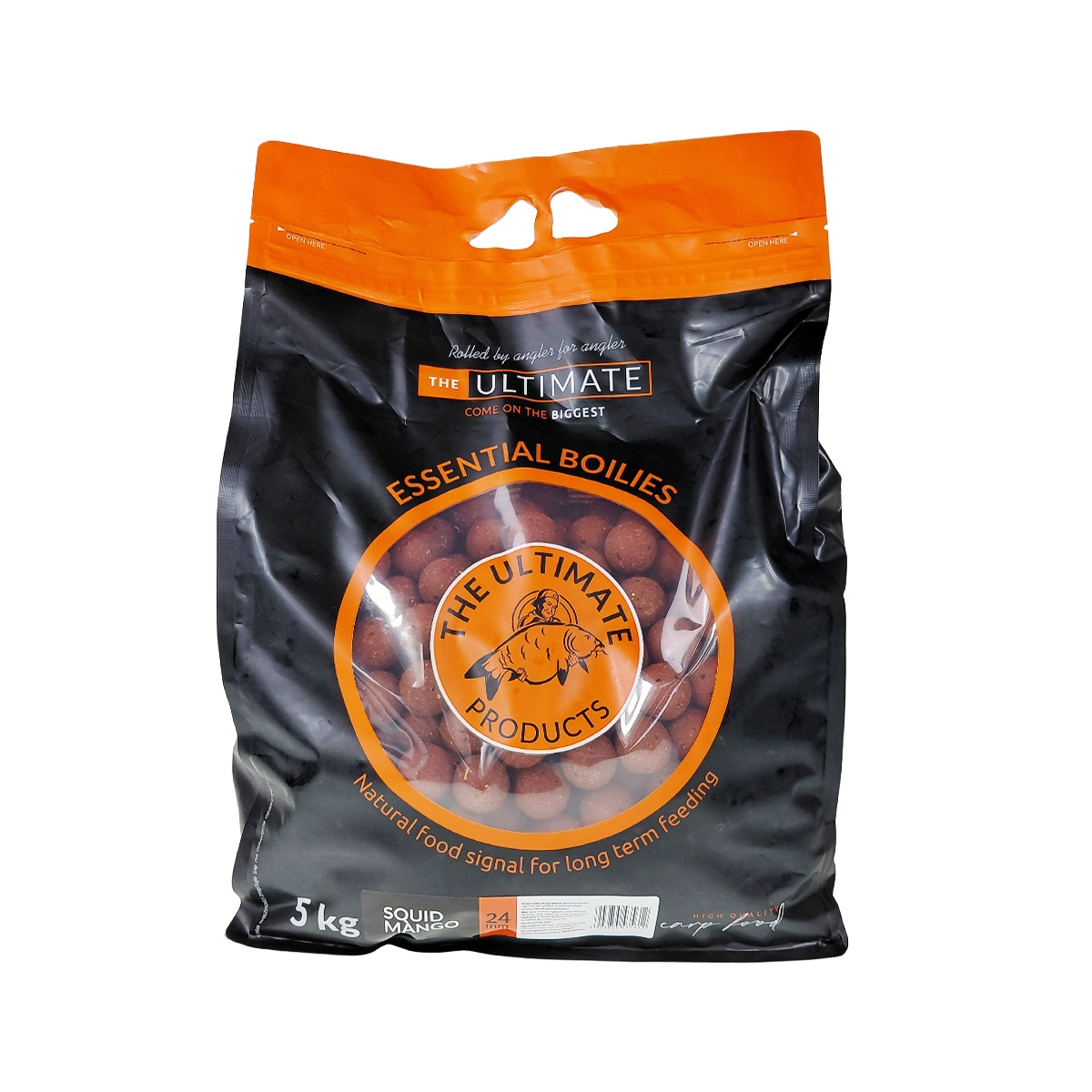 UltimateProducts Essential Boilies - Squid Mangoméret 24mm / 5kg - EAN: 5903855435612