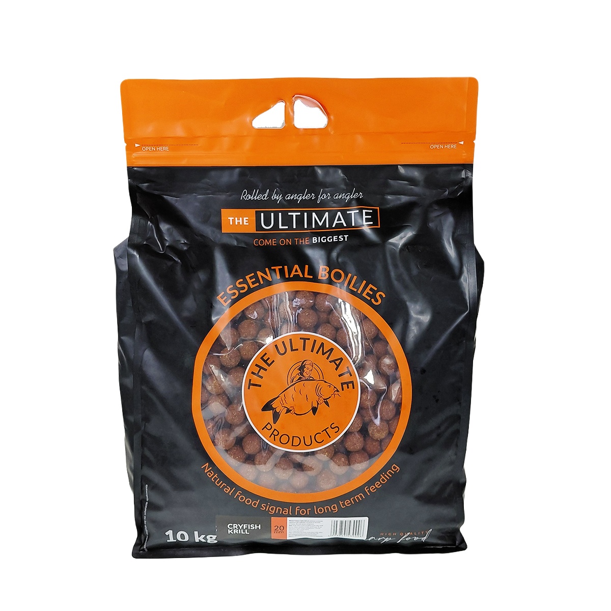 UltimateProducts Essential Boilies - Kryll Cray Fishmisurare 20mm / 10kg - EAN: 5903855430006