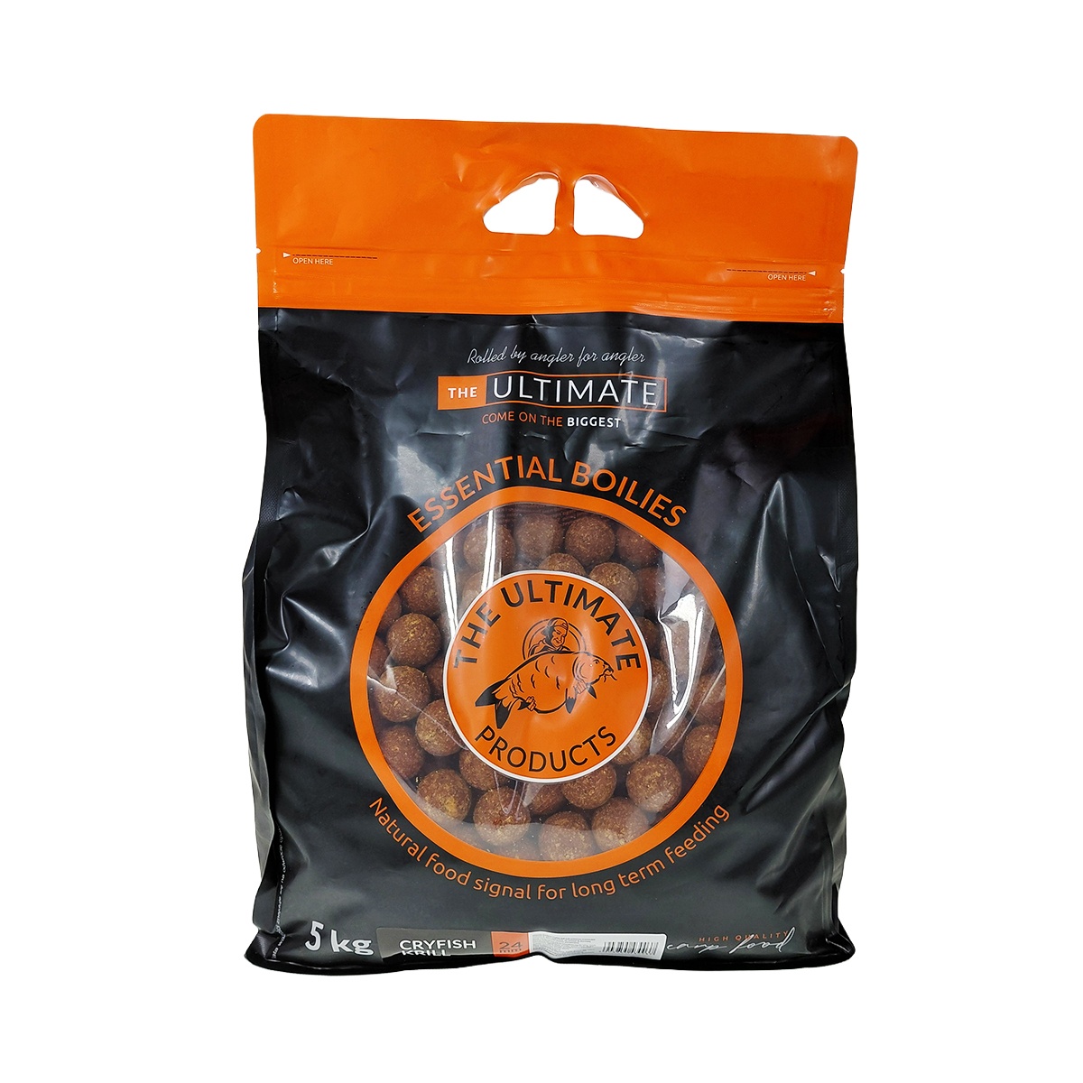 UltimateProducts Essential Boilies - Kryll Cray Fishmisurare 24mm / 5kg - EAN: 5903855430037