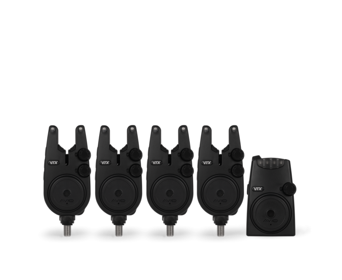 Avid Carp VTX Bite Alarm Set modelis 4+1 - MPN: A0500006 - EAN: 5056837212869
