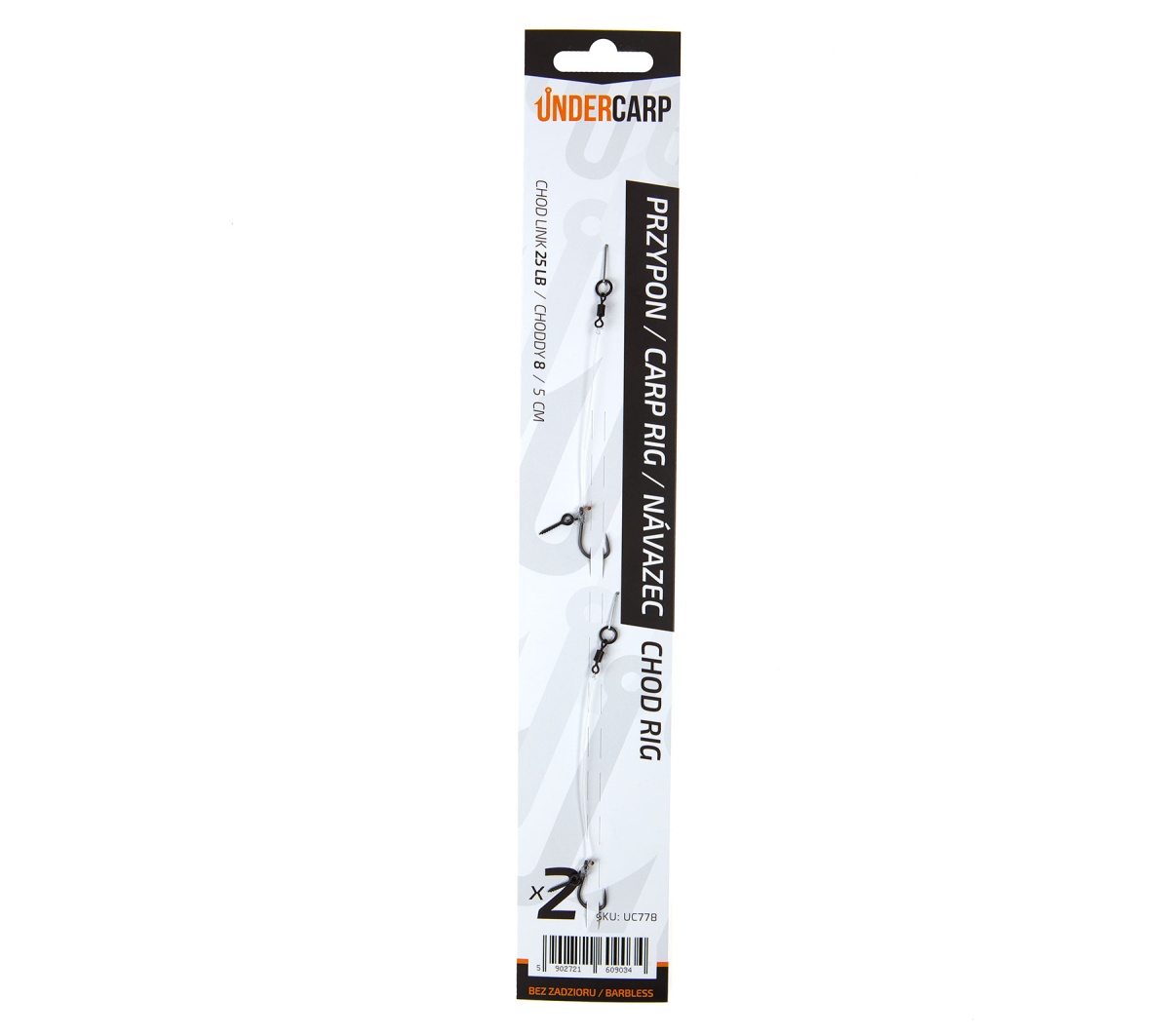 UnderCarp Chod Rig - Повідок для коропа (без піддячки)розмір 8 (без задирок) - MPN: UC778 - EAN: 5902721609034