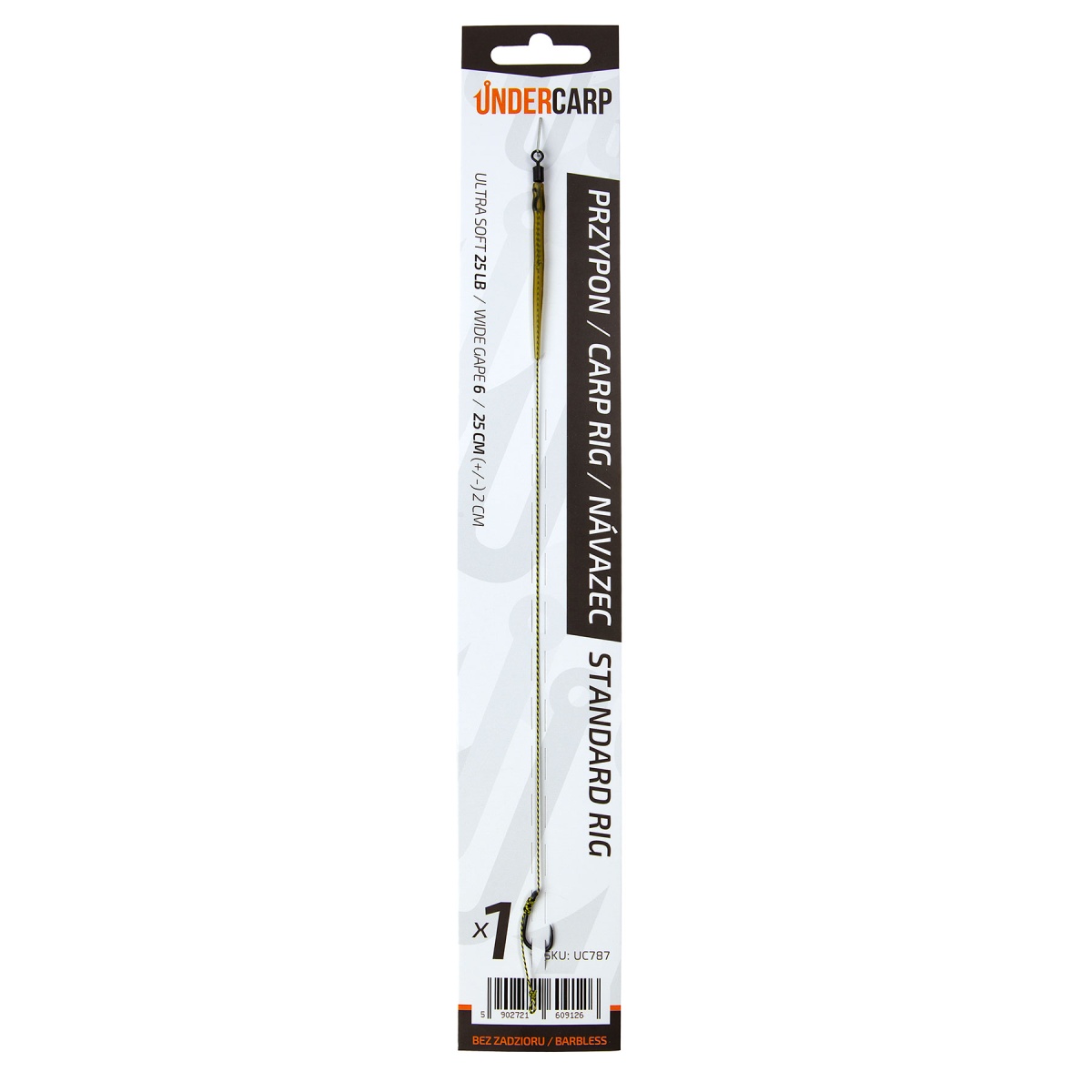 UnderCarp Standard Rig - Повідок карповий (безжальний)розмір 6 (беззазорний) - MPN: UC787 - EAN: 5902721609126