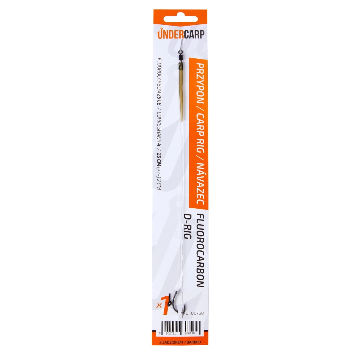 UnderCarp Fluorocarbon D-Rig - Montura pentru crapmărime 4 - MPN: UC768 - EAN: 5902721608938