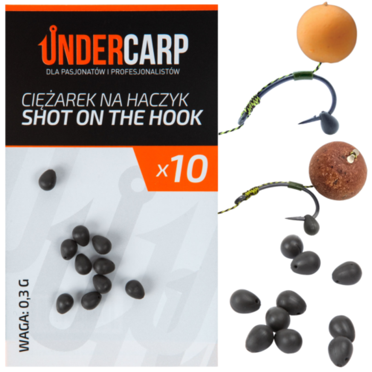 UnderCarp Shot On The Hook - Plomo para anzuelopeso 0,3g - MPN: UC817 - EAN: 5902721609423