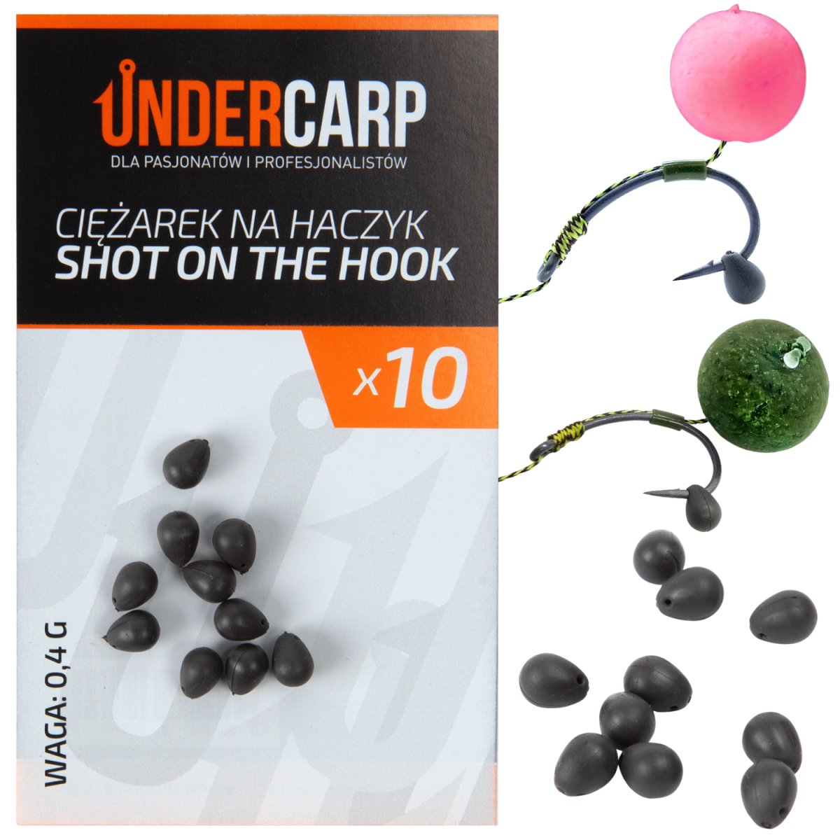 UnderCarp Shot On The Hook - Plomo para anzuelopeso 0,4g - MPN: UC818 - EAN: 5902721609430