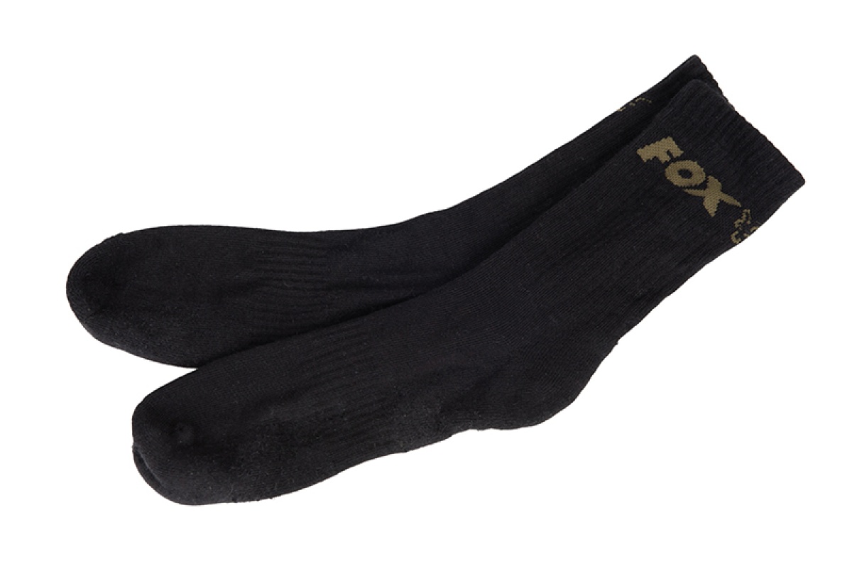 Fox Black Socks tamaño 6-9 UK / 40-43 EU - MPN: CFW254