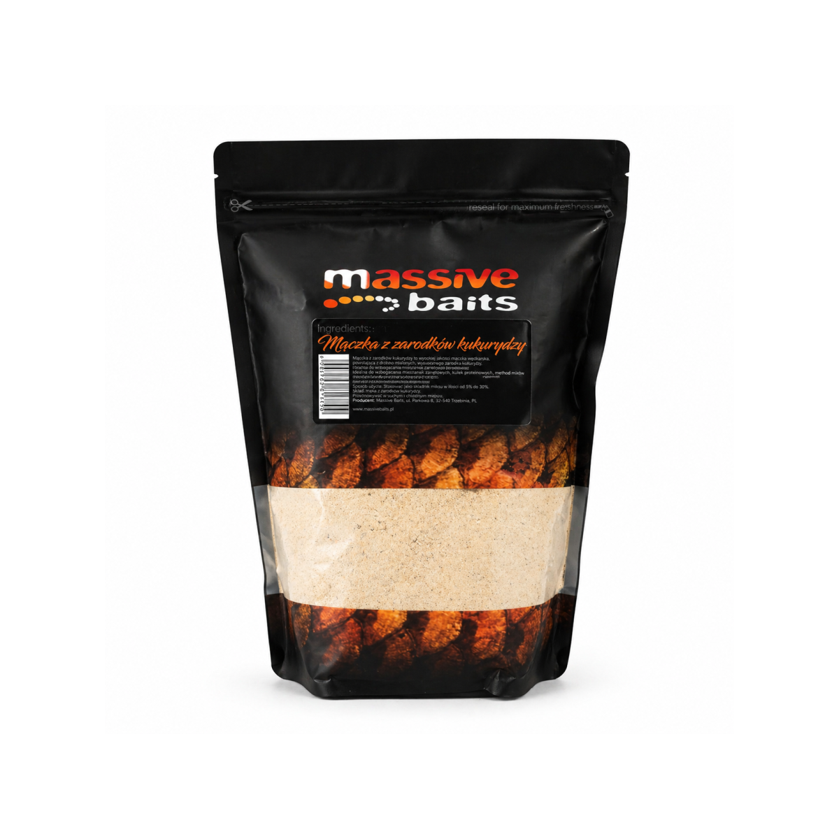 Massive Baits Components  - Kukoricamaglisztcsomagolás 1kg - MPN: KP227 - EAN: 5907196817700