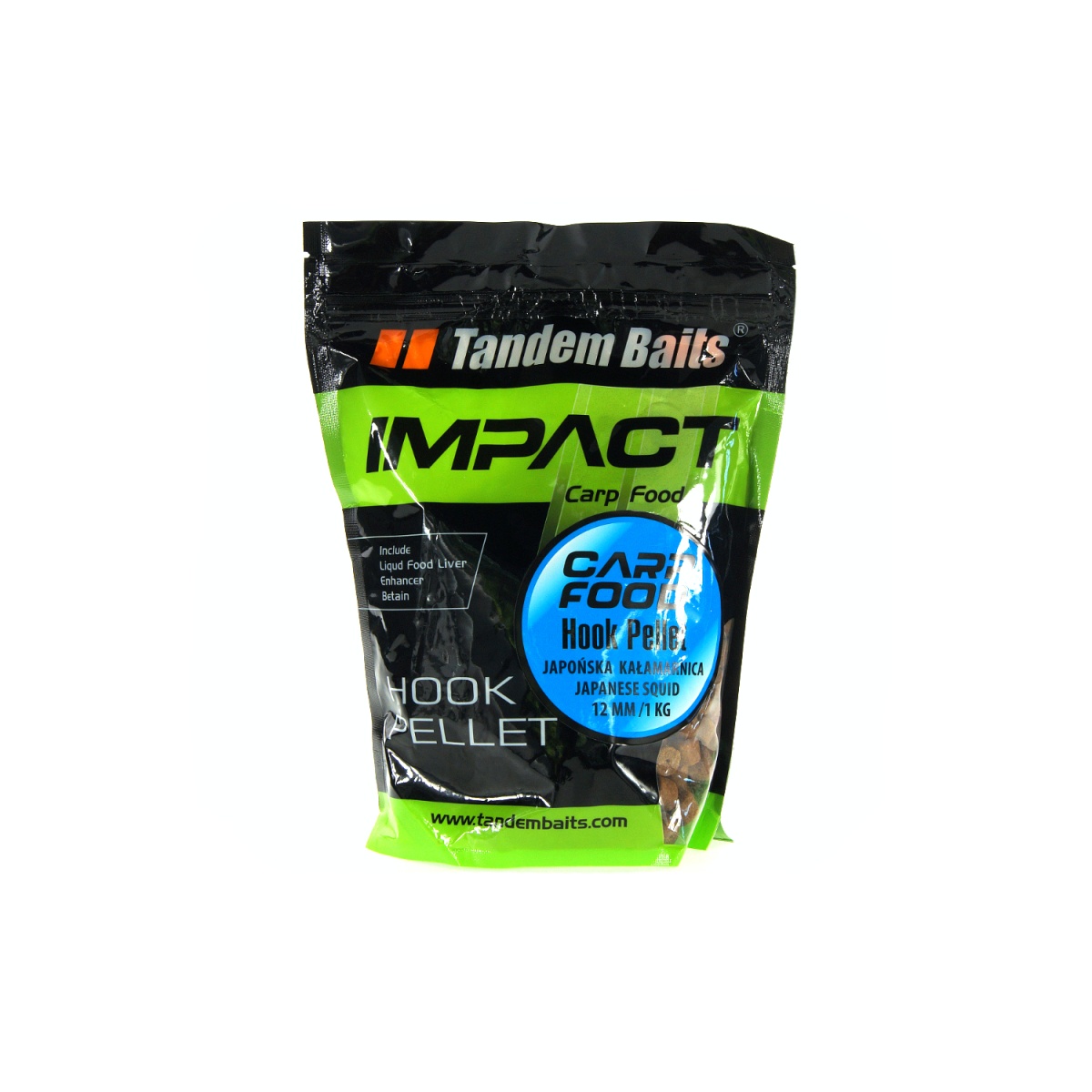 TandemBaits Carp Food Hook Pellet  - Japán Tintahal - RÖVID SZAVATOSSÁGI IDŐméret 12mm /1kg - EAN: 200000101084