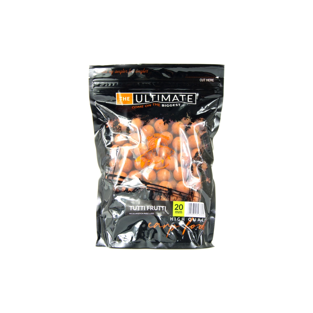 UltimateProducts Juicy Series Tutti Frutti Boilies  - TRUMPAS GALIOJIMO LAIKASdydis 20 mm / 1 kg - EAN: 200000101398
