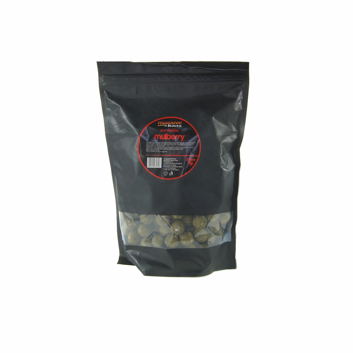 MassiveBaits Eco Boilies - Mulberry - DATA DI SCADENZA BREVEconfezione 18mm / 1 kg - EAN: 200000101459