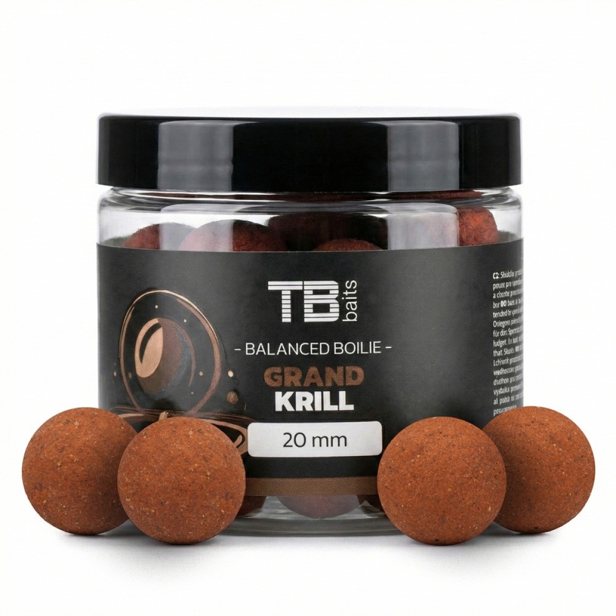 TB Baits Balanced Boilie + Attractor Grand Krillmisurare 20mm / 100g - MPN: TB00885 - EAN: 8596601008856