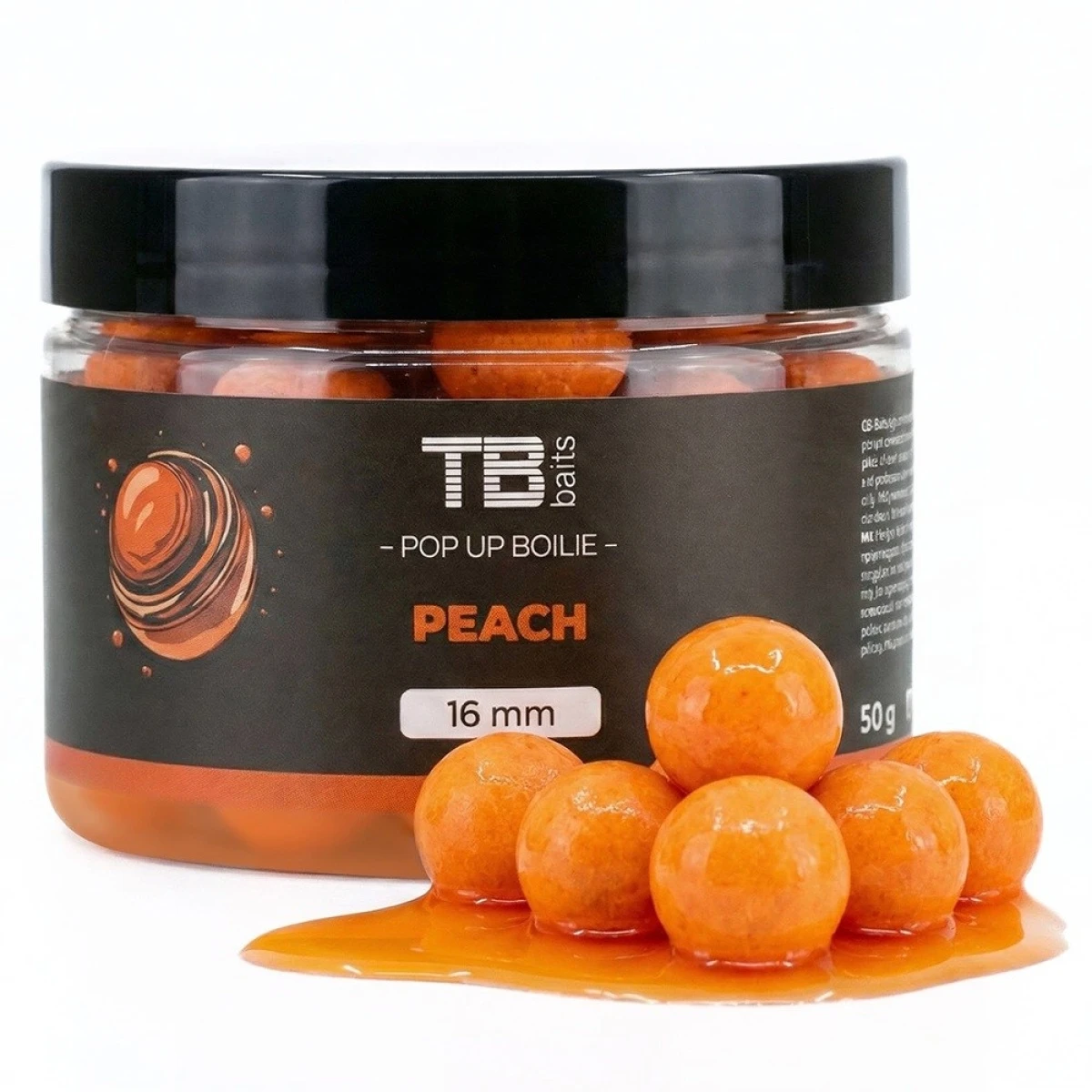 TB Baits Pop-Up Peach + NHDCmărimea 12mm / 50g - MPN: TB00904 - EAN: 8596601009044