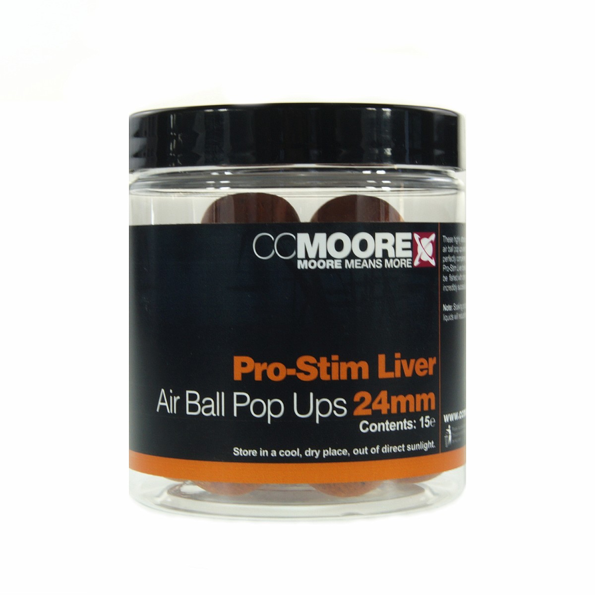 CCMoore Pro-Stim Liver Air Ball Pop Ups - TRUMPAS GALIOJIMO LAIKASdydis 24 mm - EAN: 200000101640
