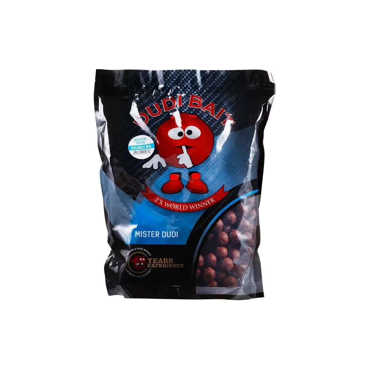 DUDI BAIT Mister Dudi SOLUBLE Boilies 1kgGröße 16 mm / 1 kg - MPN: DB006 - EAN: 6426390480378