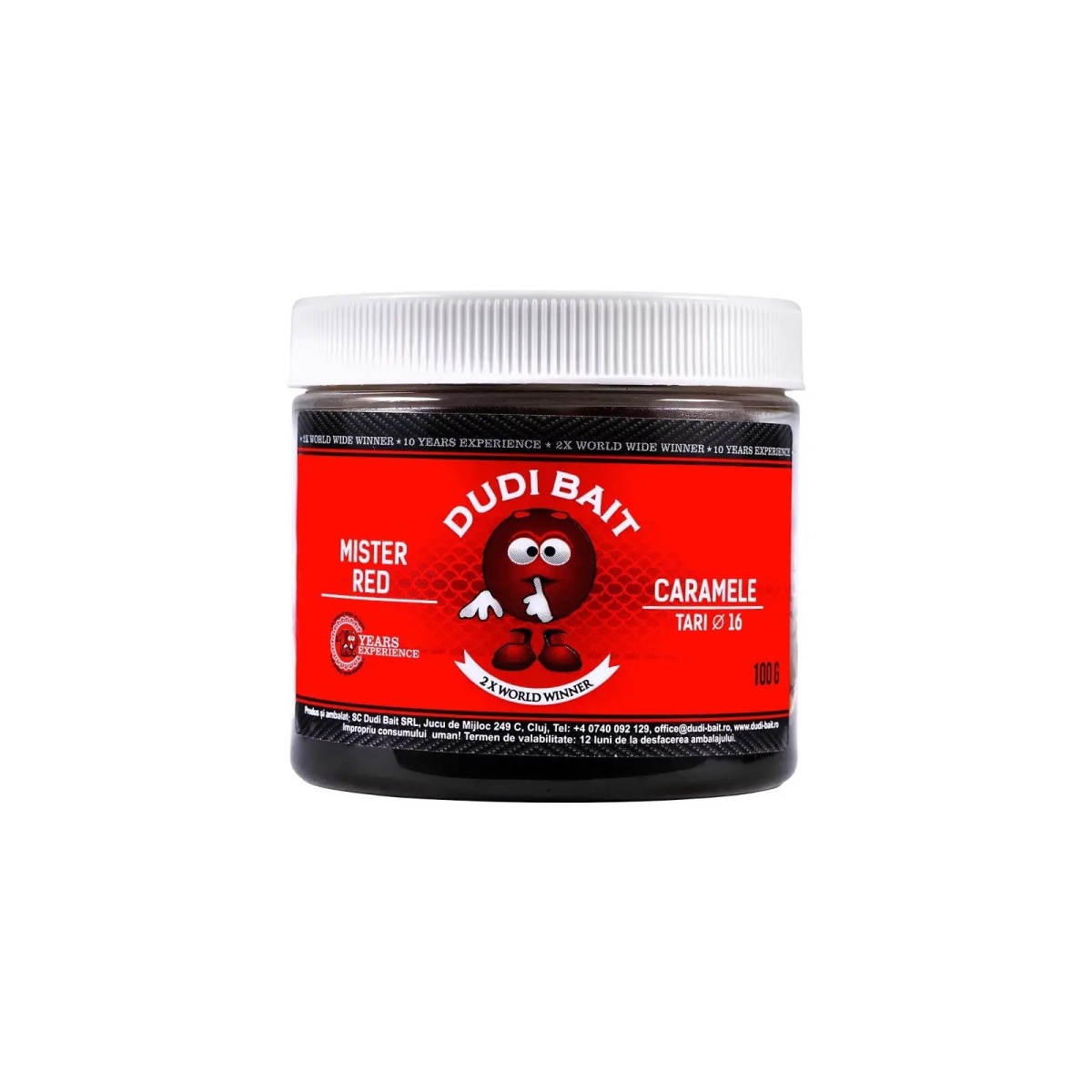 DUDI BAIT Mister Red Super Hot TARI Hookbaits  méret 16mm - MPN: DBH19 - EAN: 6426390480507