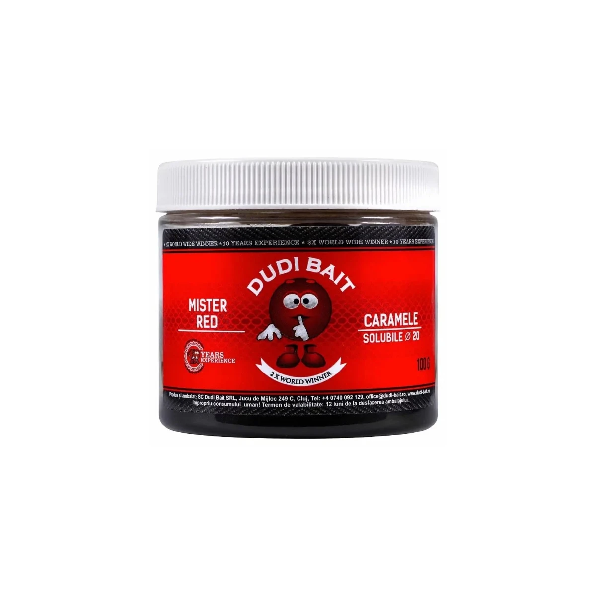 DUDI BAIT Mister Red Super Hot SOLUBLE Hookbaits 24mmrozmiar 24mm - MPN: DBH24 - EAN: 6426390480552