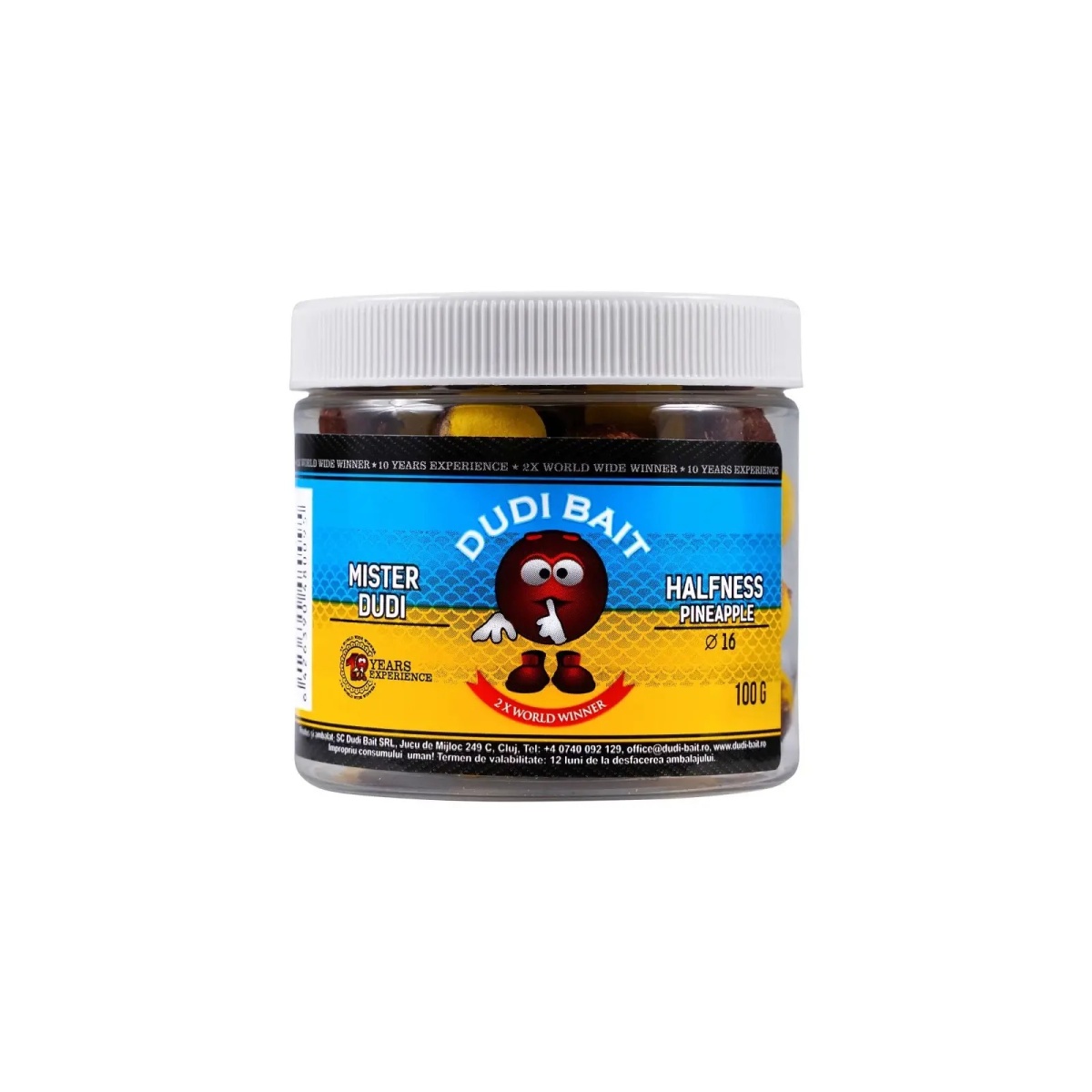 DUDI BAIT Mister Dudi Halfness PineappleGröße 14mm - MPN: DBHL58 - EAN: 6426390480088