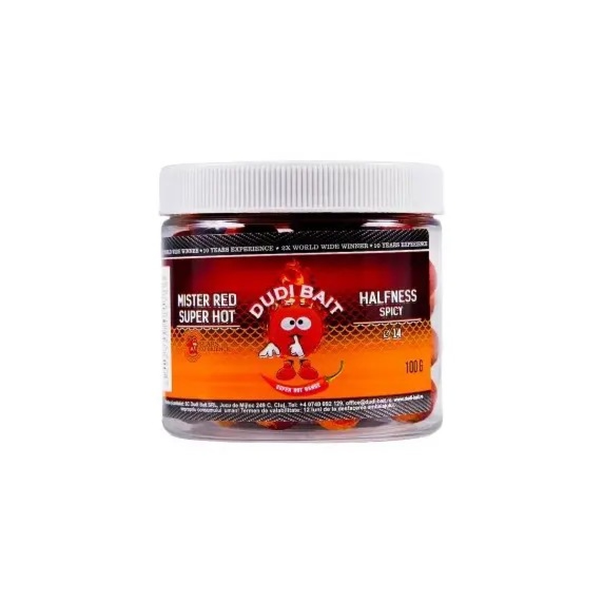 DUDI BAIT Mister Red Super Hot Halfness SpicyGröße 14mm - MPN: DBHL67 - EAN: 6426390481788