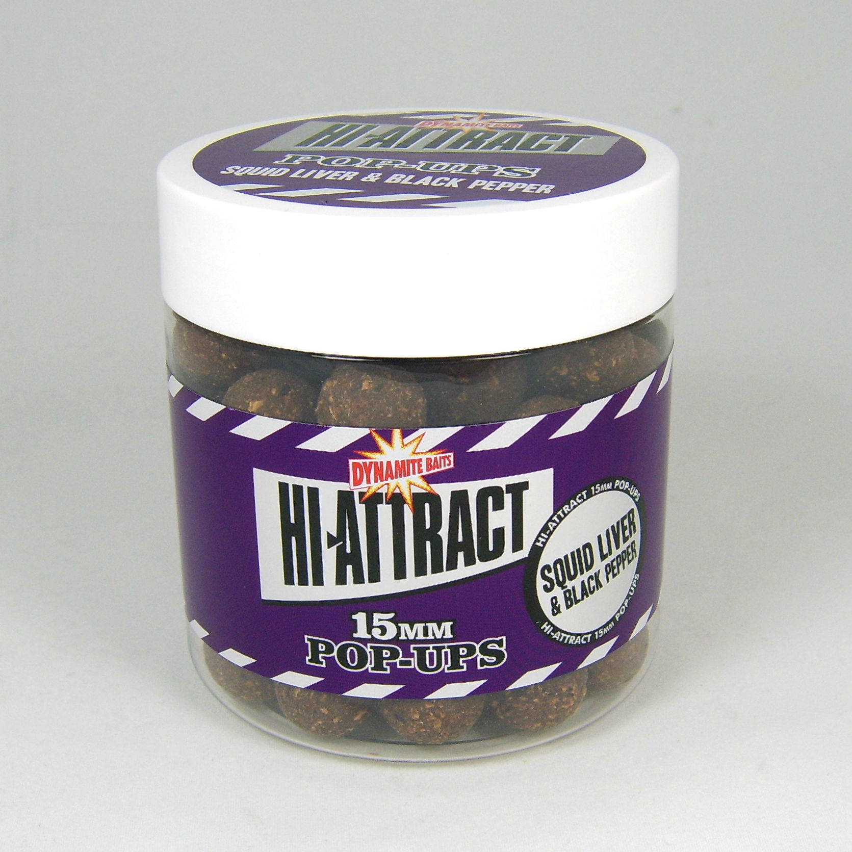 DynamiteBaits Pop-Ups Squid Liver & Black Pepper tamaño 15 mm