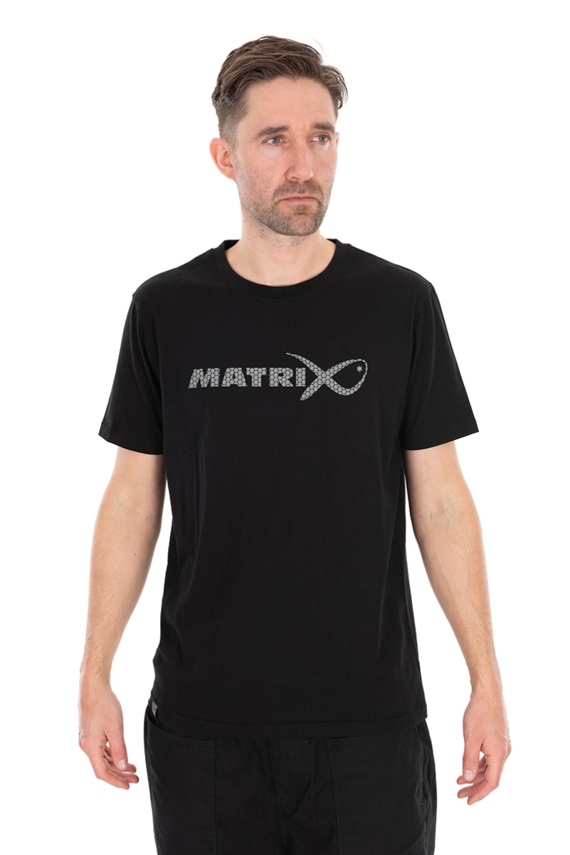 Matrix Large Fade Logo T-shirt - Black/Greymărimea S - MPN: GPR481