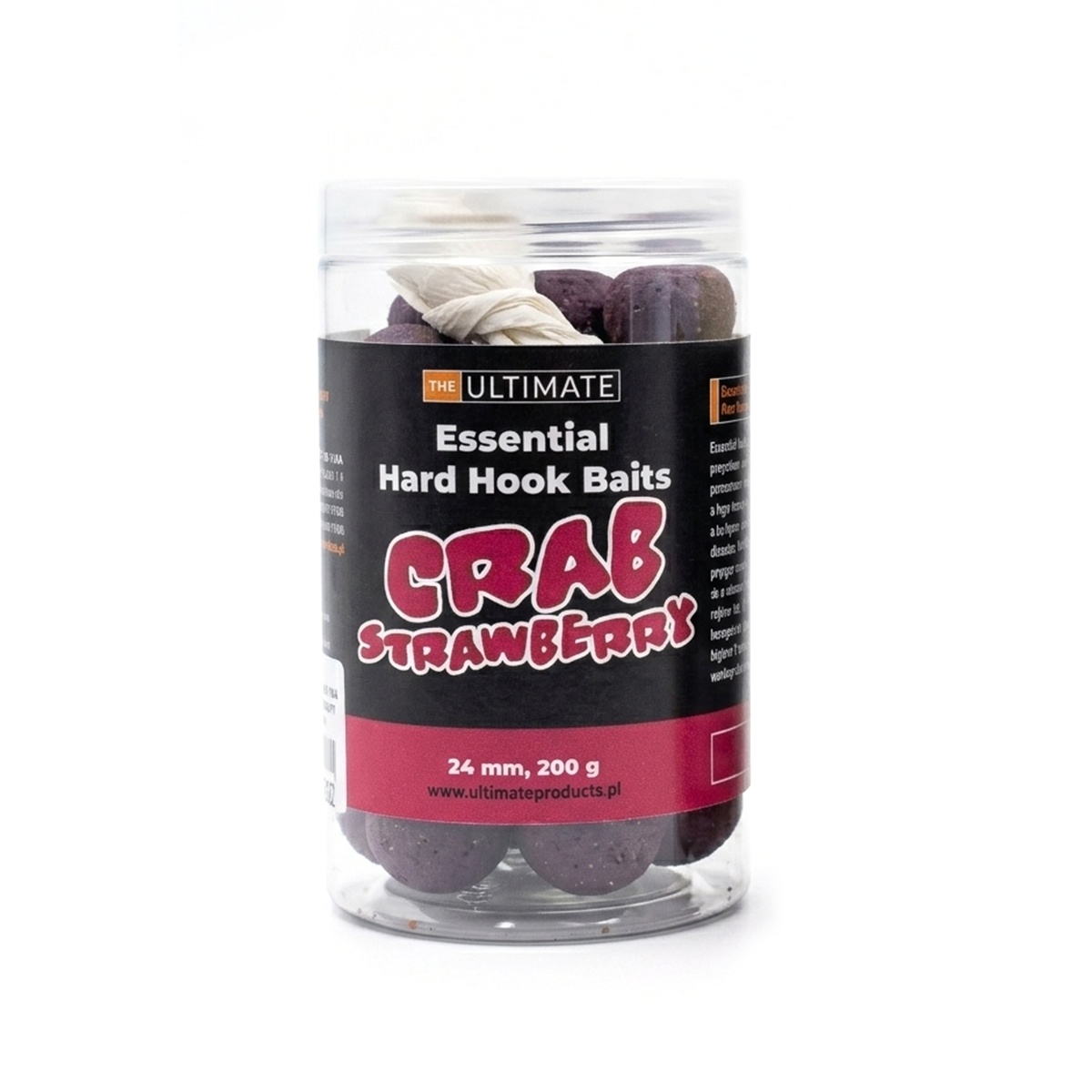 UltimateProducts Essential Hard Hookbaits - Crab Strawberrytamaño 24 mm - EAN: 5903855435919