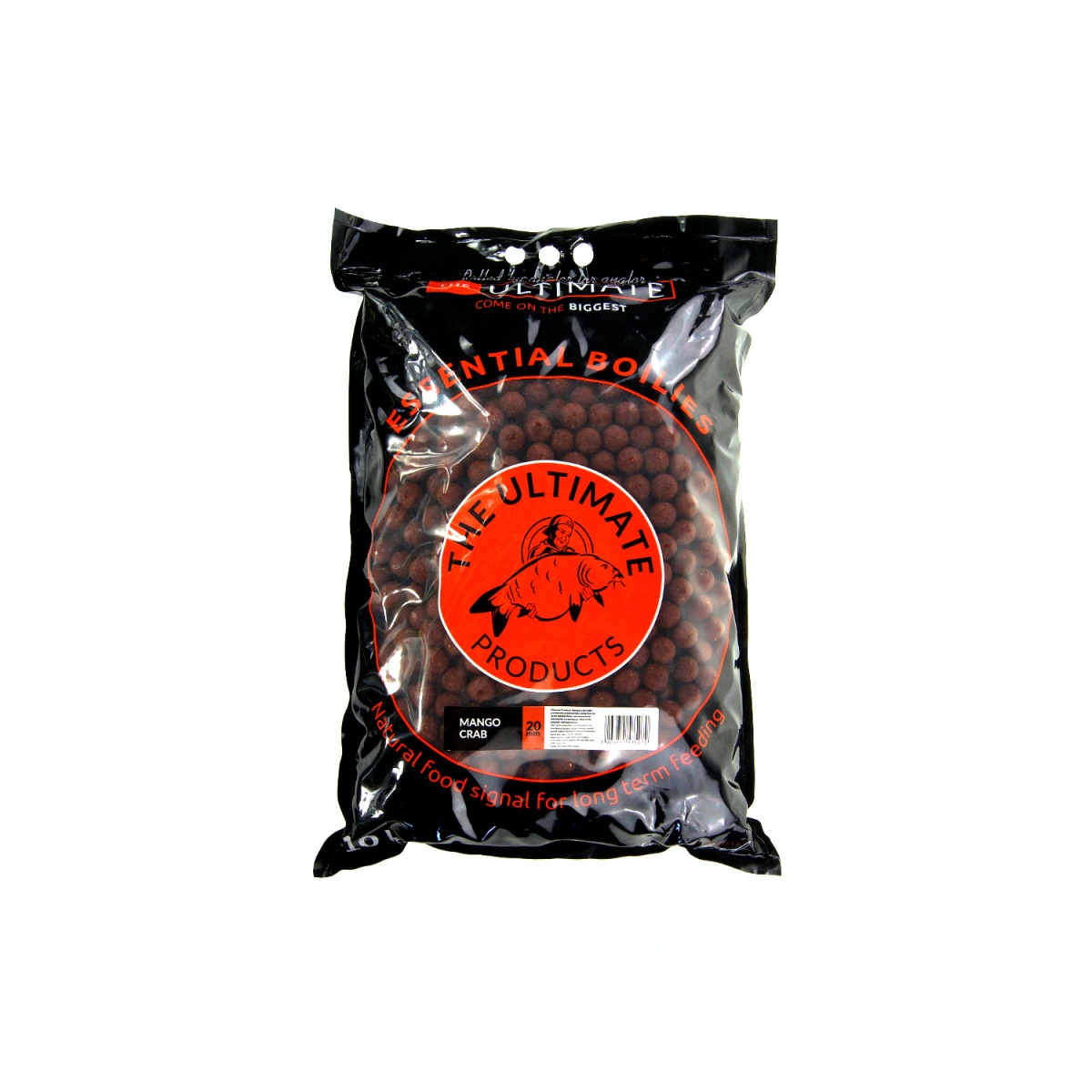 UltimateProducts Essential Boilies - Mango Crab  - DATE DE VALIDITÉ COURTEtaille 20mm / 10kg - EAN: 200000102173