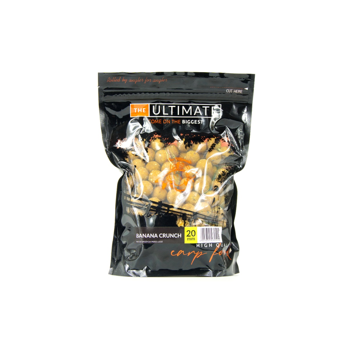 UltimateProducts Juicy Series Banana Crunch Boilies  - DATA DI SCADENZA BREVEmisurare 20 mm / 1 kg - EAN: 200000102340