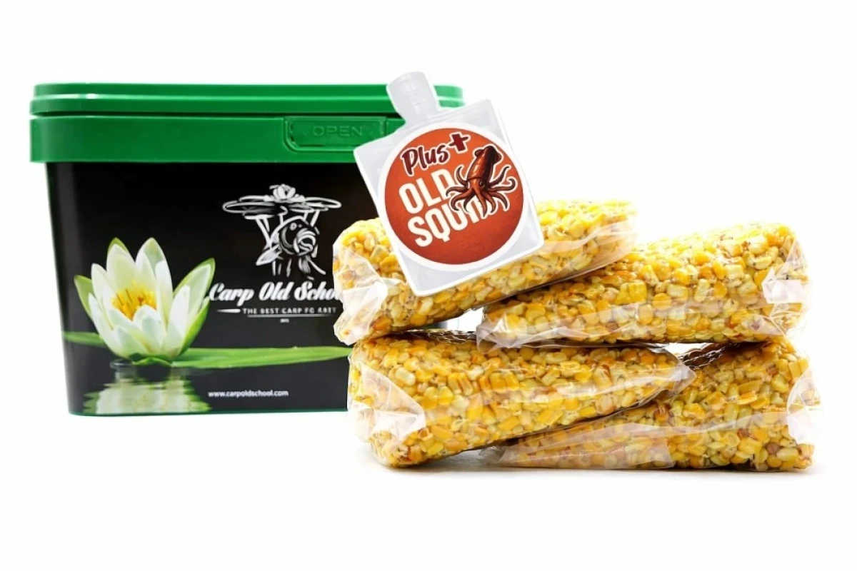 Carp Old School - Natural Corn 4 kg + OLD SQUID Soakpackaging 4kg - MPN: COSK4OSQ - EAN: 5906623712144