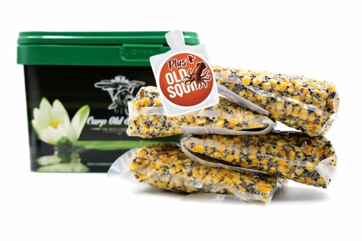Carp Old School Mix - Ziaren Naturalny 4 kg + zalewa OLD SQUIDVerpackung 4kg - MPN: COSM4OSQ - EAN: 5906623712175