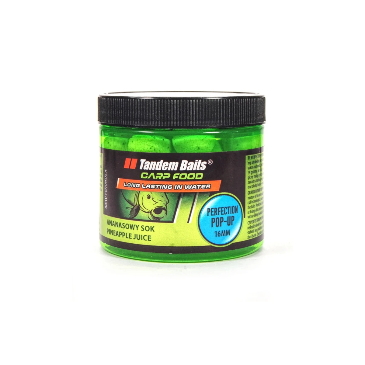 TandemBaits Carp Food Perfection Pop Up - Jus d’Ananas - Date de Péremption Courtetaille 16mm / 70g - EAN: 200000103491