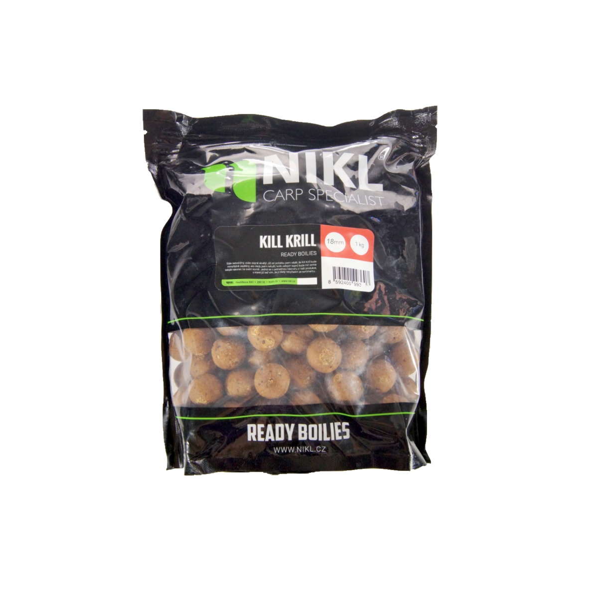 Karel Nikl Ready Boilies - Kill Krill rozmiar 18 mm / 1 kg - MPN: 2093584 - EAN: 8592400993584