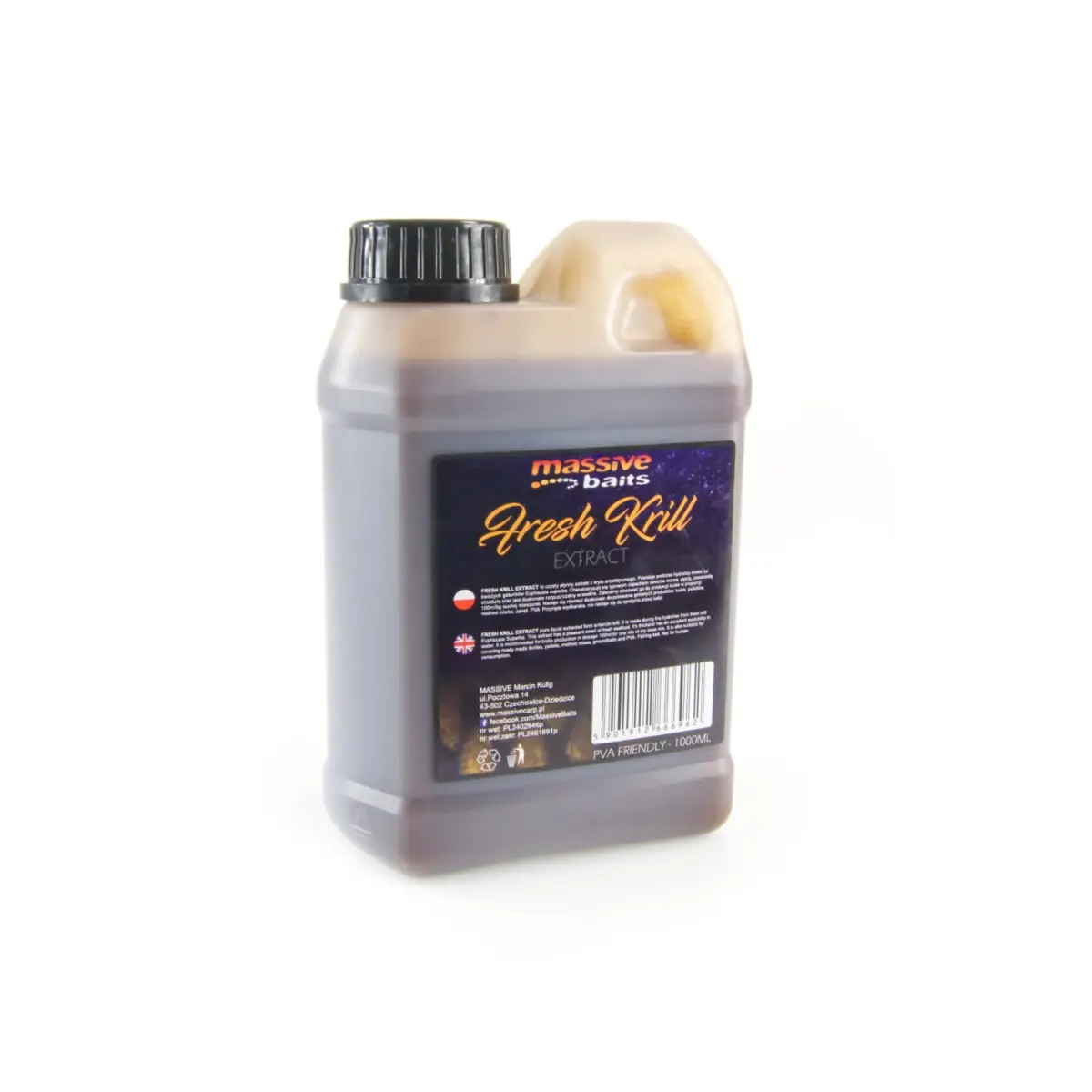 Massive Baits Liquid - Fresh Krill Ekstraktconfezione 1000 ml - MPN: LQ002 - EAN: 5901912666962