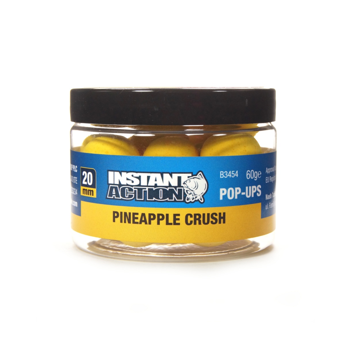 NEW Nash Instant Action Pineapple Crush Pop-updydis 20 mm / 60 g - MPN: B3454 - EAN: 5055108834540