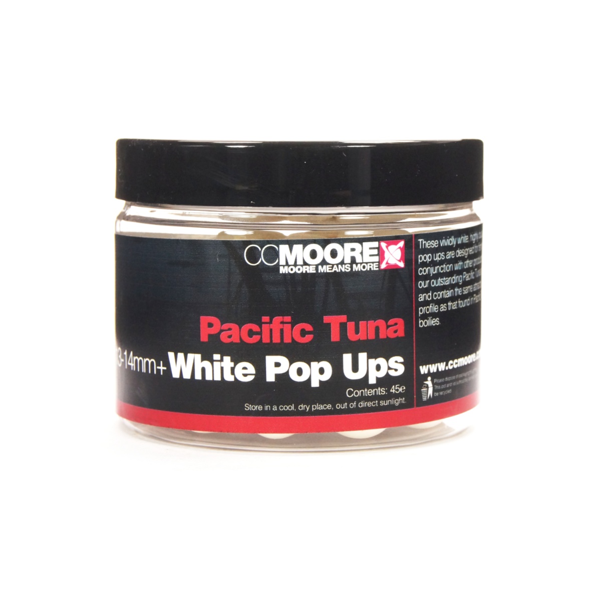 CcMoore White Pop-Ups - Pacific Tunarozmiar 14mm - MPN: 90129 - EAN: 634158445323