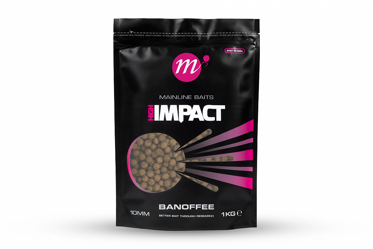 Mainline High Impact Boilies - Banoffeerozmiar 10 mm - 1 kg - MPN: M23134 - EAN: 5060509818167