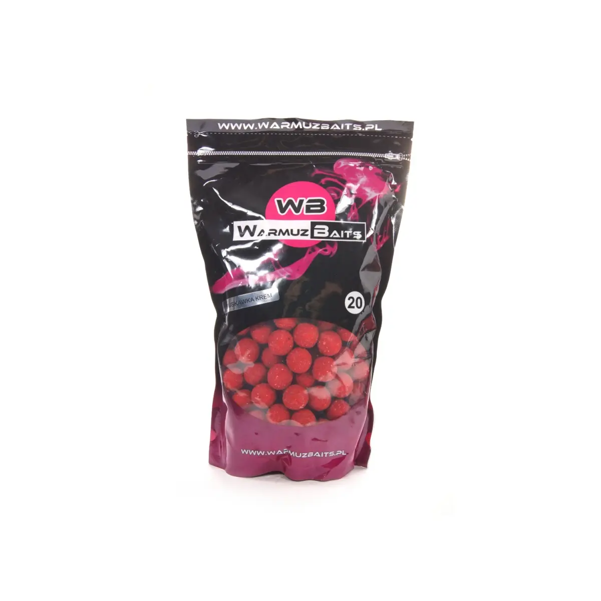 WarmuzBaits - Bile de nadă Căpșuni Cremămărimea 20 mm / 900g - MPN: 66661 - EAN: 5905279196841