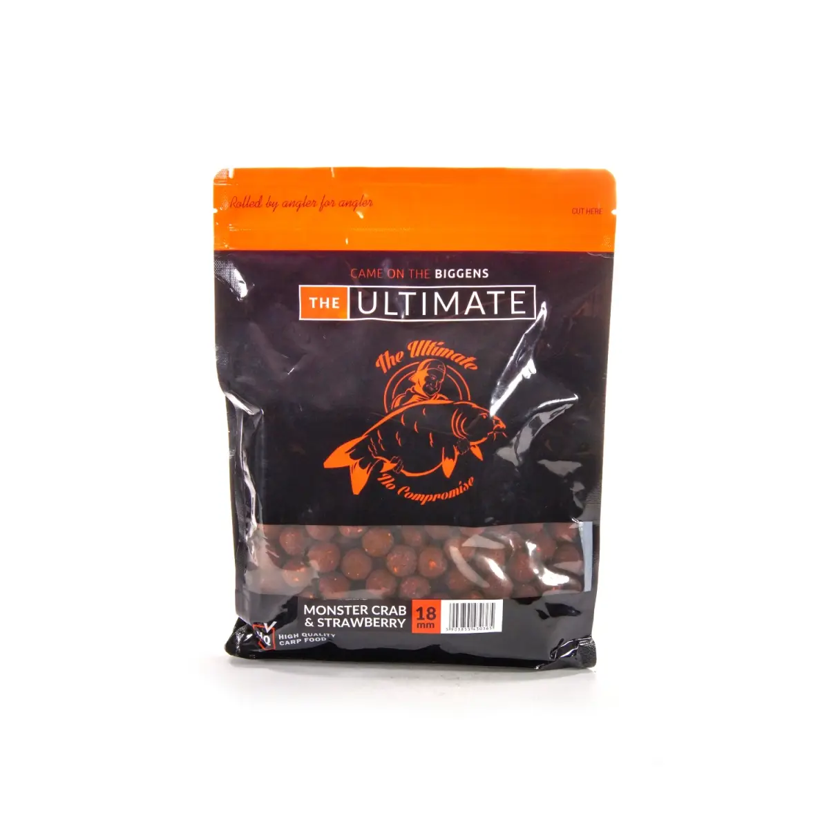 UltimateProducts Top Range Boilies - Monster Crab & Strawberrymărimea 18 mm / 1 kg - EAN: 5903855430365