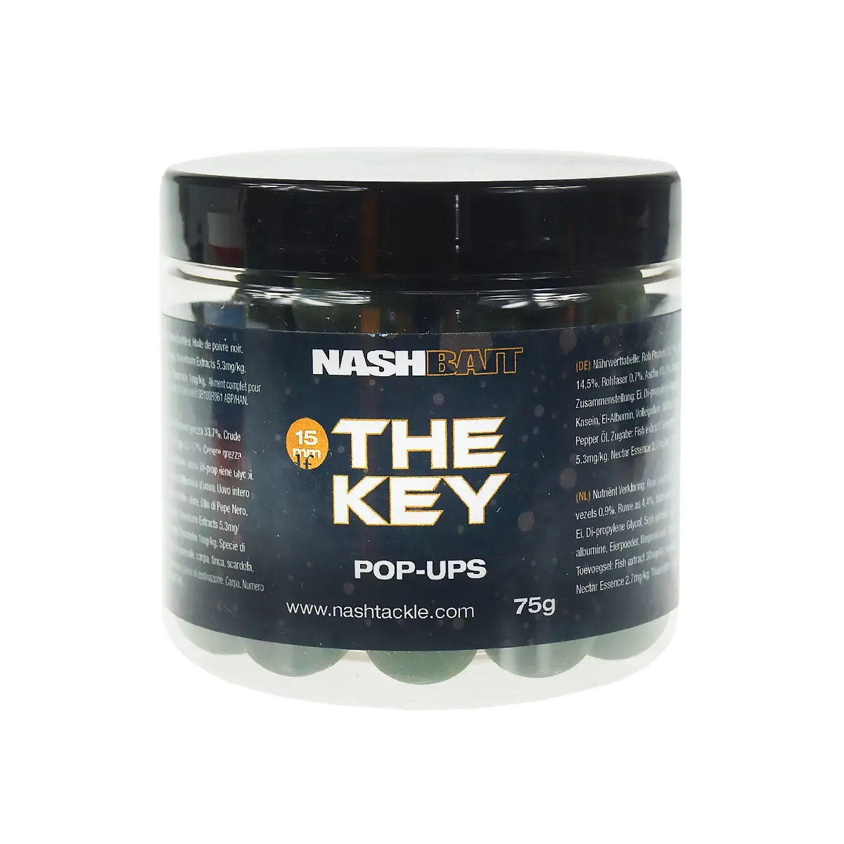 Nash The Key Pop-upmărimea 15 mm / 75g - MPN: B2106 - EAN: 5055108821069