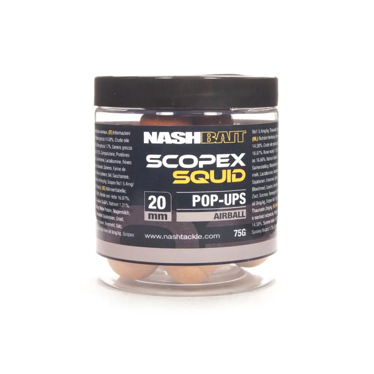 NEW Nash Scopex Squid Pop Upsmărimea 20 mm / 75g - MPN: B6827 - EAN: 5055108868279