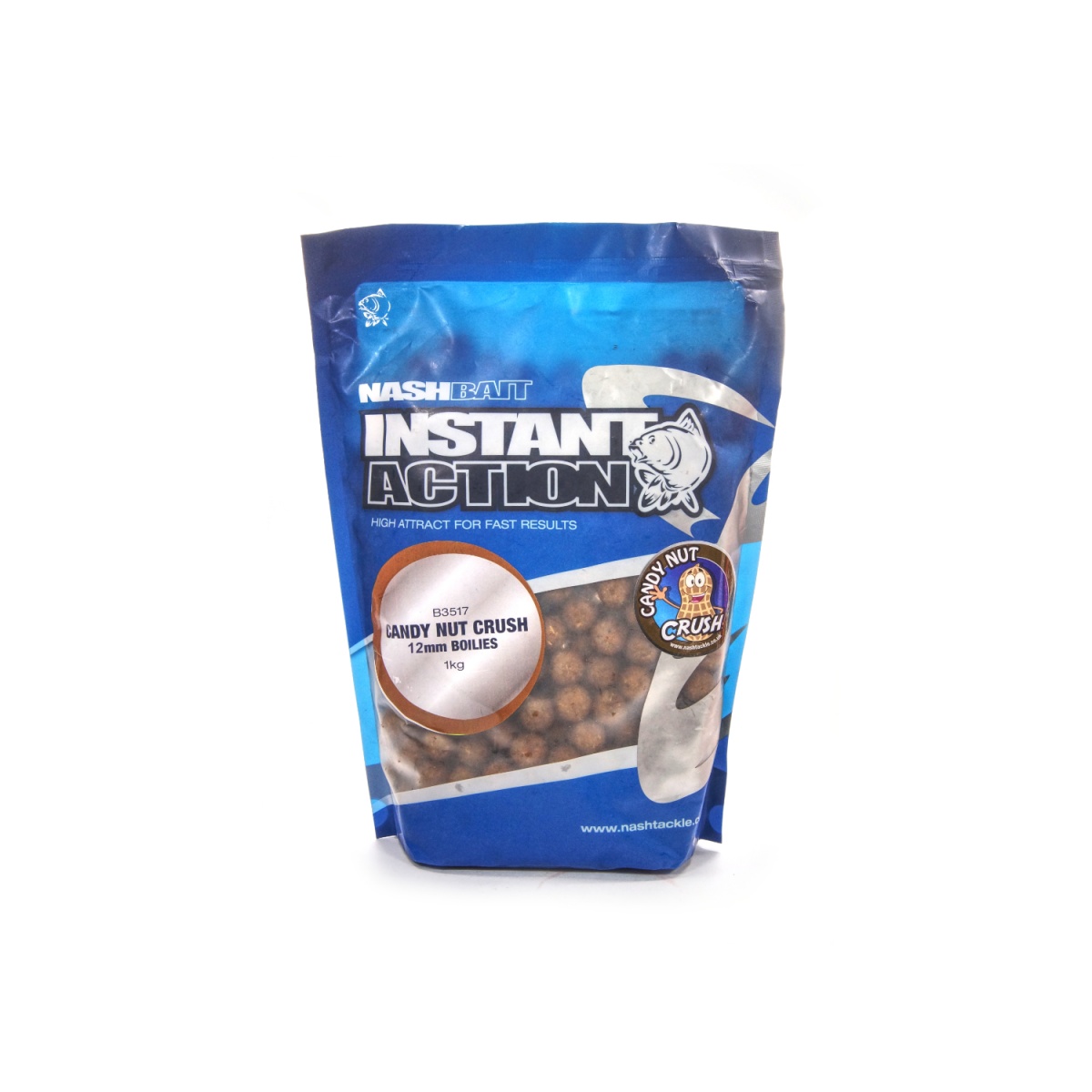 NEW Nash Instant Action Boilies Candy Nut Crush 1 kgGröße 12 mm / 1kg - MPN: B3312 - EAN: 5055108833123