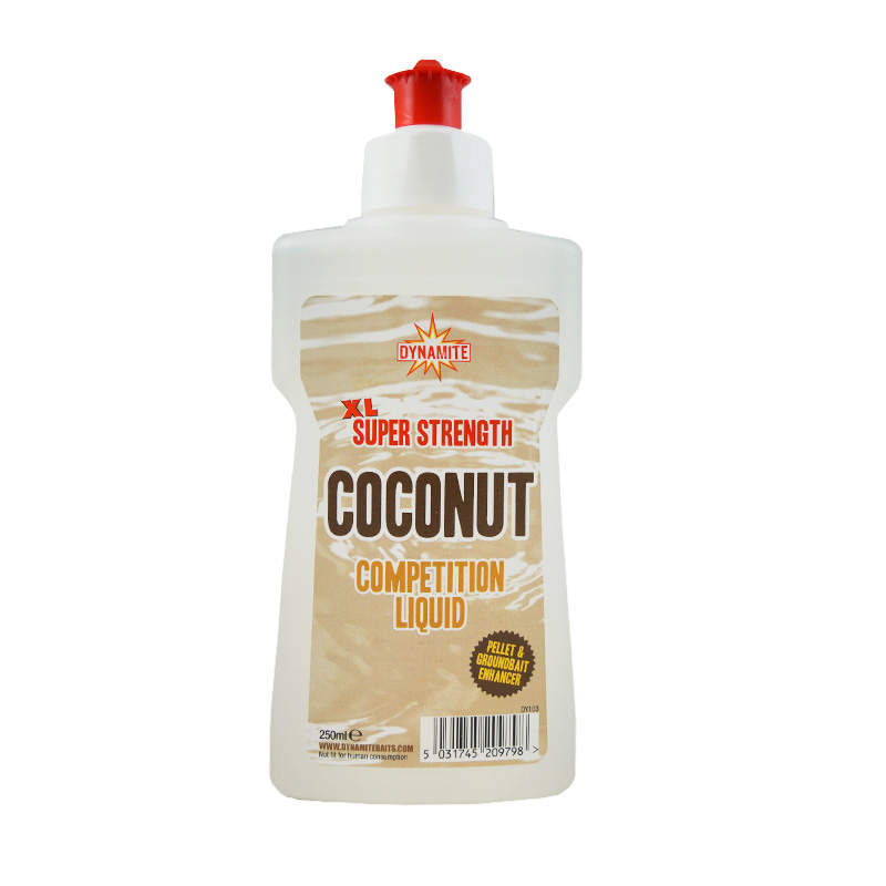 Dynamite Baits XL Coconut Liquidemballage 250 ml - MPN: ADY040103 - EAN: 5031745209798