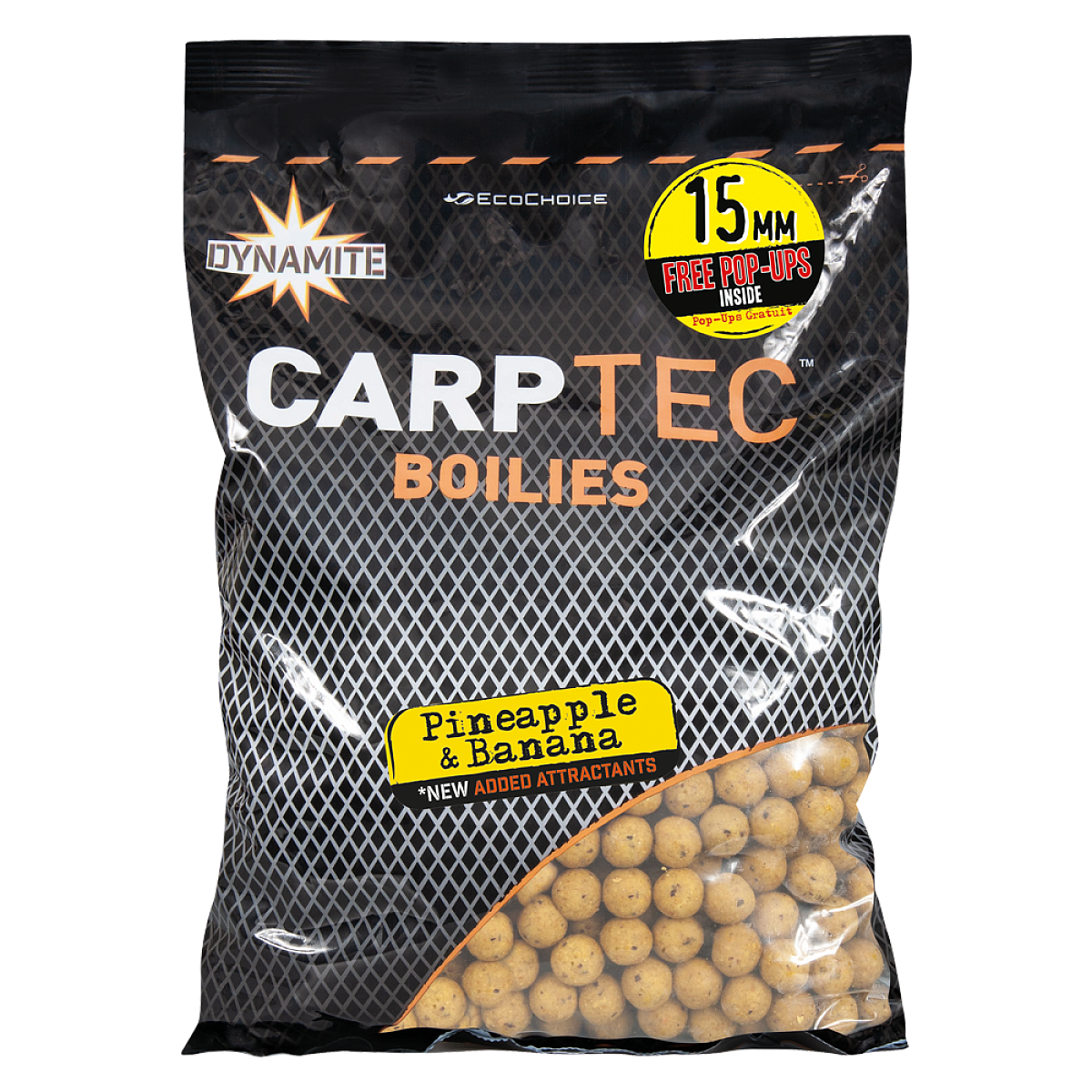 DynamiteBaits Carp Tec Boilies - Pineapple & Bananarozmiar 15mm / 1.8kg - MPN: DY1774 - EAN: 5031745227280