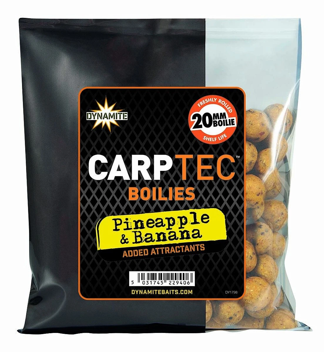 DynamiteBaits Carp Tec Boilies - Pineapple & Bananatip 20mm / 300g - MPN: DY1798 - EAN: 5031745229406
