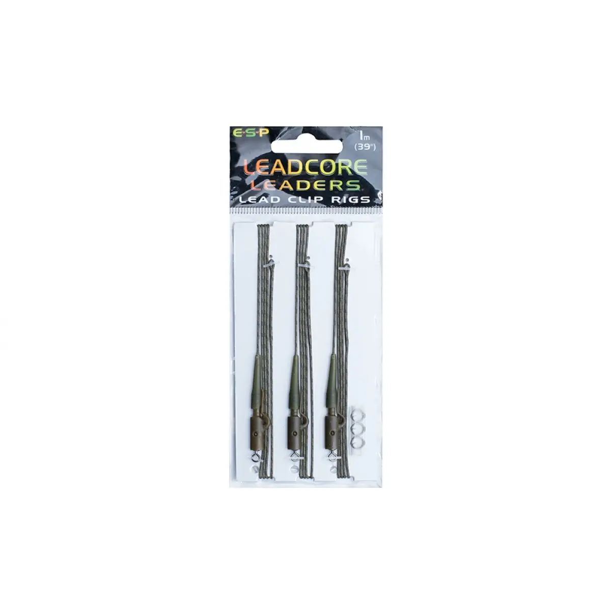ESP Leadcore Leaders Lead Clip Rigs 1m 3szt.culoare verde - MPN: ETLLLC010WG - EAN: 5055394205277