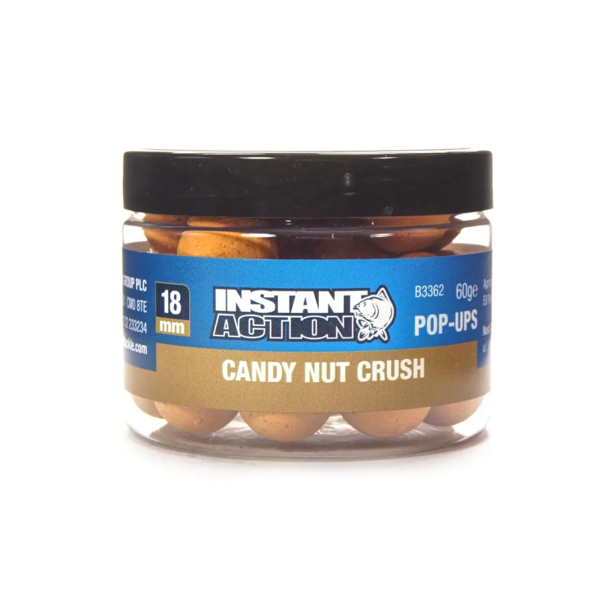 NEW Nash Instant Action Candy Nut Crush Pop-upmărimea 18 mm / 60g - MPN: B3362 - EAN: 5055108833628