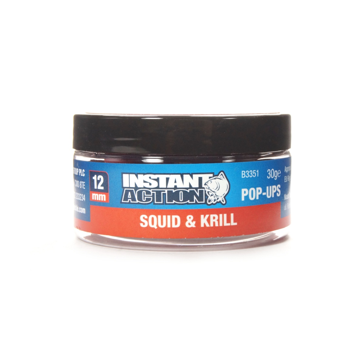 NEW Nash Instant Action Squid & Krill Pop-upрозмір 12 мм / 30г - MPN: B3351 - EAN: 5055108833512