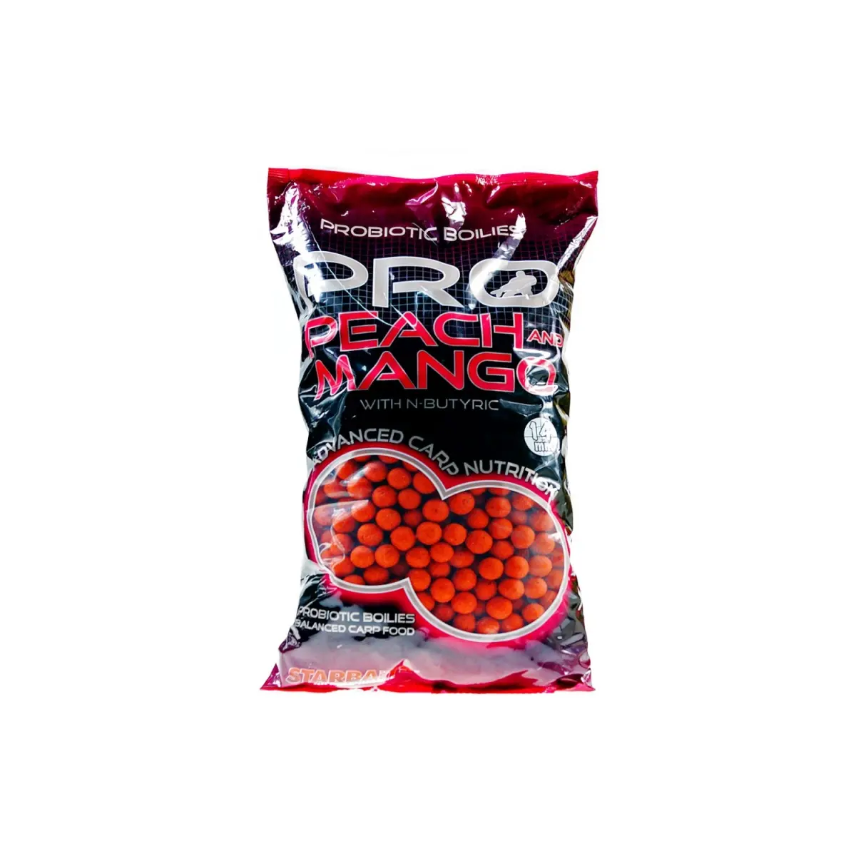NEW Starbaits Probiotic Boilies - Peach & Mangomărimea 14 mm /2,5kg - MPN: 39337 - EAN: 3297830393373