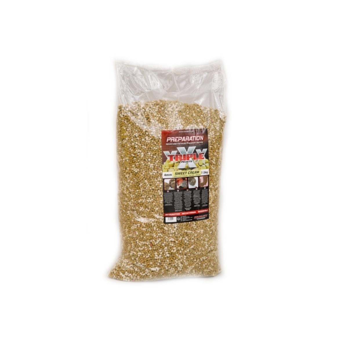 Starbaits Preparation X Triple X Pellets - CREAMśrednica 4 mm - MPN: 28524 - EAN: 3297830285241