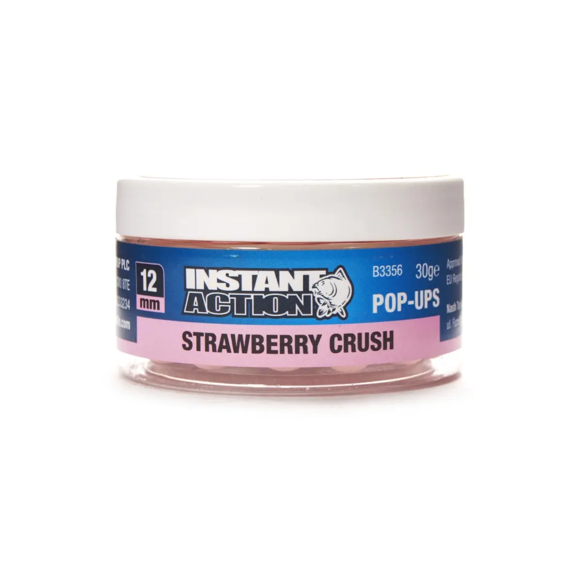 NEW Nash Instant Action Strawberry Crush Pop-upmărimea 12 mm / 30g - MPN: B3356 - EAN: 5055108833567