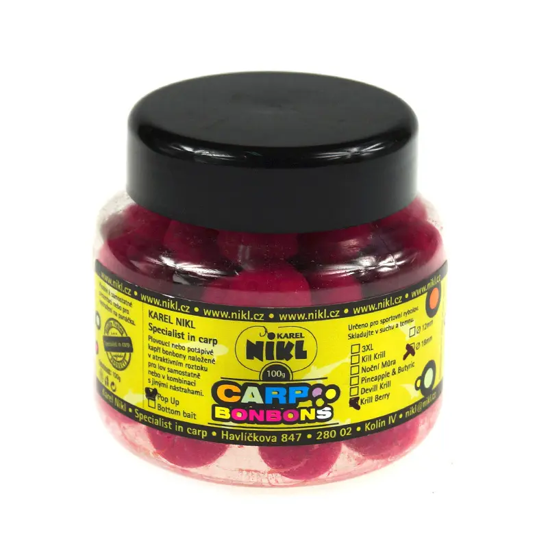 Karel Nikl Carp Bonbons Pop Up - Krill Berrymărimea 18 mm - MPN: 2073852 - EAN: 8592400973852